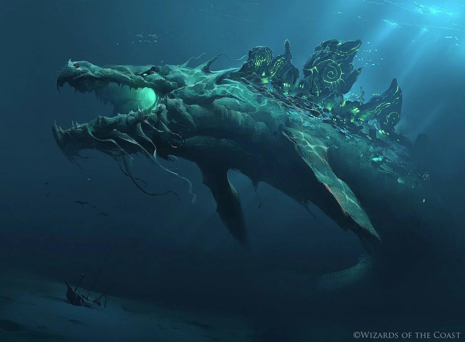 Дагон Морское чудовище. Левиафан блуп. Левиафан гигант сабнатика. Левиафан Морское чудовище. Рог глубин