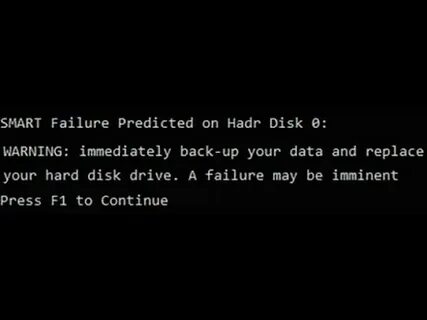 Warning please backup your data