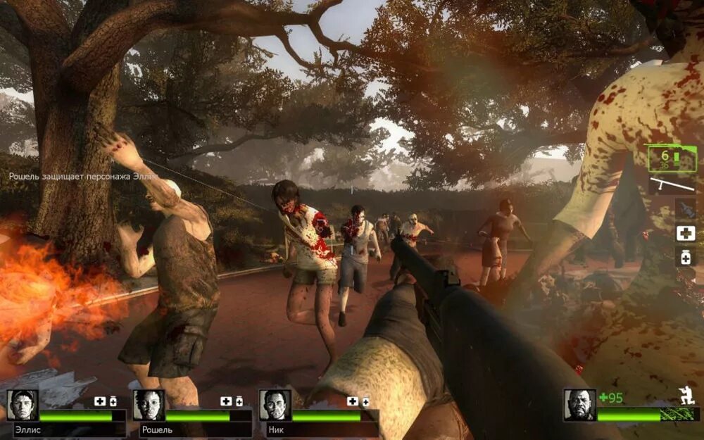 Игры на 2 про зомби. Left 4 dead игра против зомби.