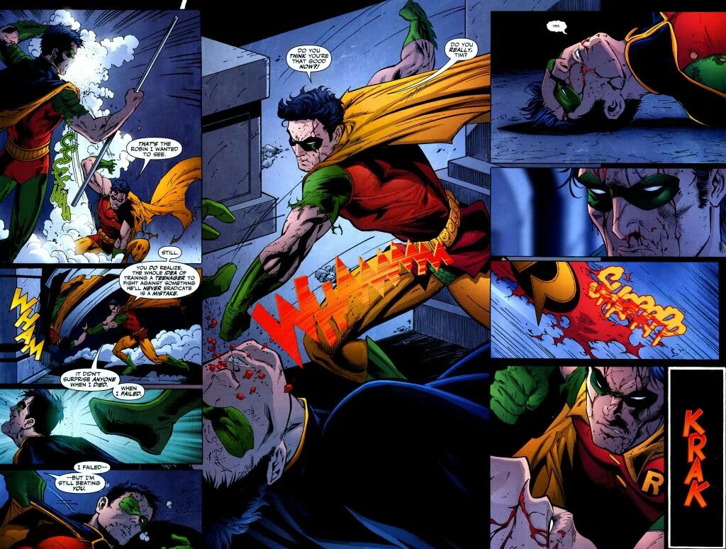 Tim here. Jason Todd vs tim Drake. Тим Дрейк против Джейсона Тодда. Робин Дэмиен Уэйн против Джокера. Смерть Джейсона Тодда комикс.