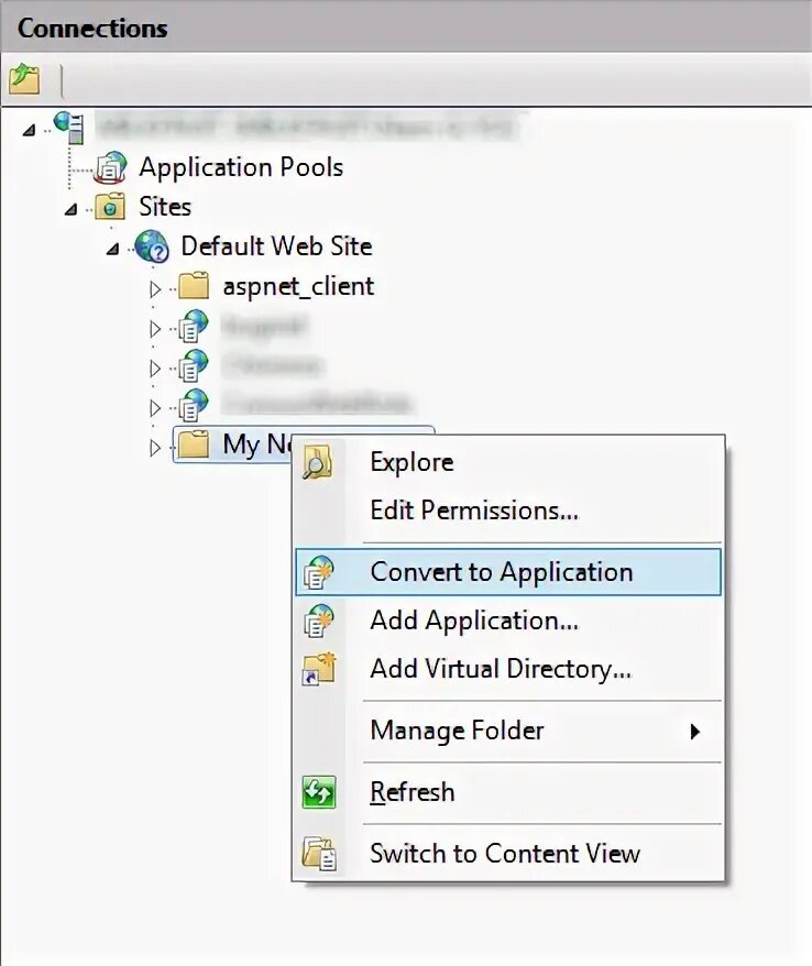 User data folder. Как папку превратить в приложение. iis папку explorer. convert folder.