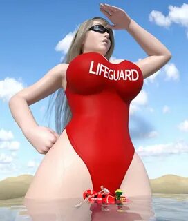 Giantess woman animation
