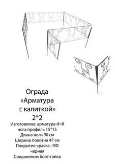 Стандартная ограда на могилу размеры на 1
