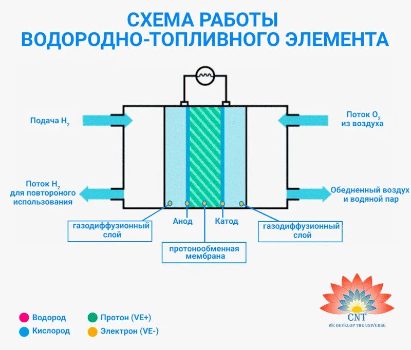 Водородный модуль. Топливный элемент на водороде принцип работы. Принцип работы водородного двигателя на топливных элементах схема. Схема водородного топливного элемента. Водородный Генератор принцип работы схема.