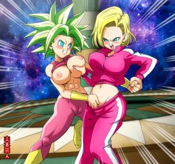 yamamoto doujin, android 18, kefla, dragon ball, dragon ball super, shounen...