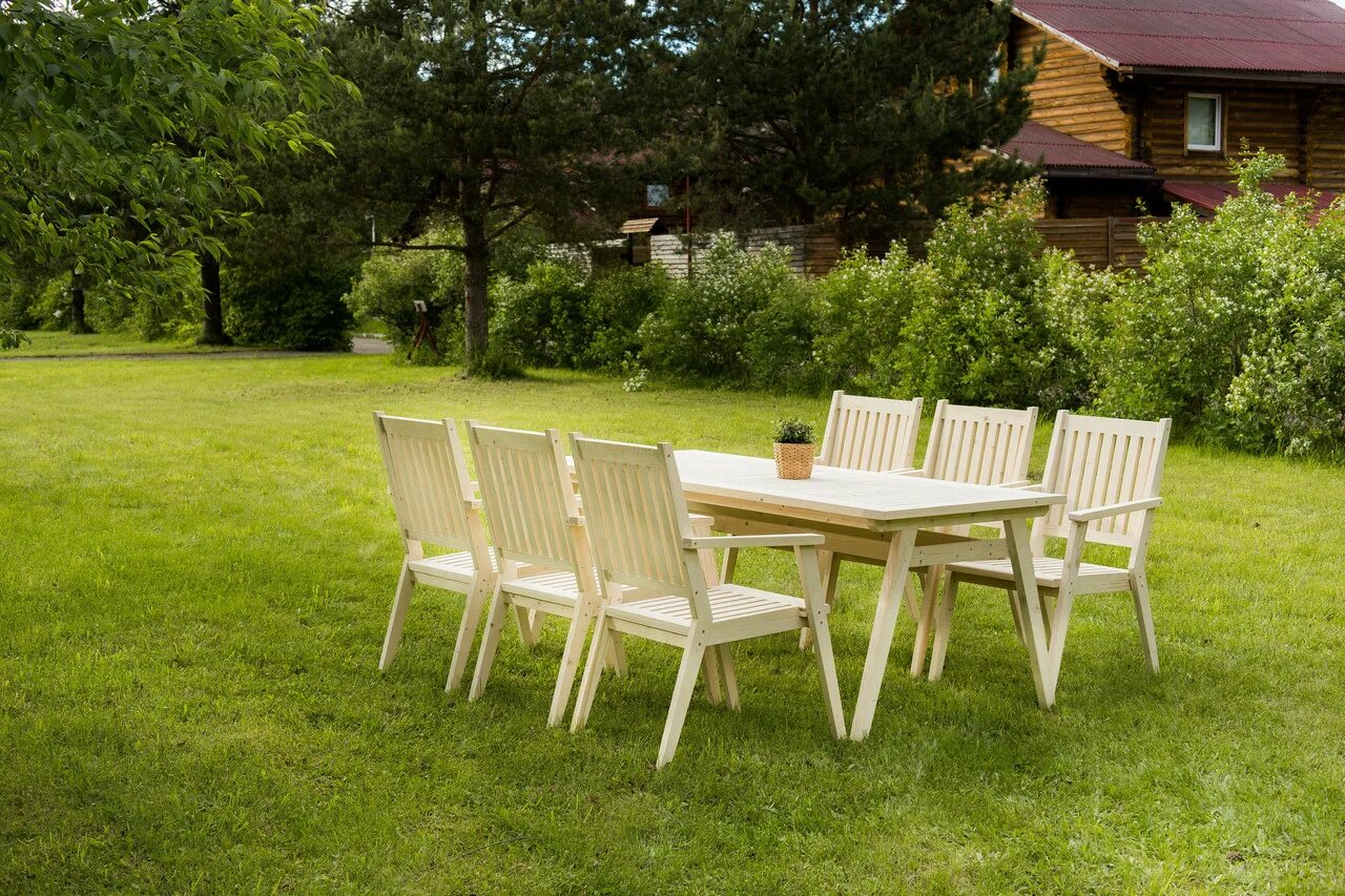 Комплект садовой мебели Keter Corfu Fiesta (стол, 2 кресла, 2 дивана), коричневый. Деревянная Садовая мебель. Мебель для сада из дерева. Стол для дачи. Садовая мебель сайт