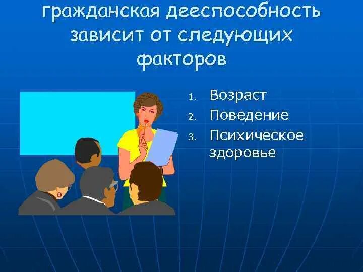 Получить полную дееспособность. Гражданская дееспособность. Дееспособность в зависимости от возраста. Возраст ограниченной дееспособности. Дееспособность для презентации.