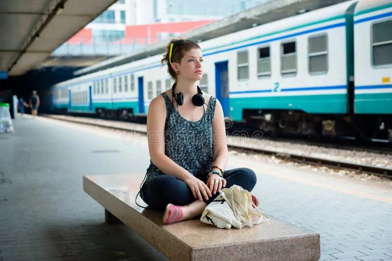 Waiting for a train