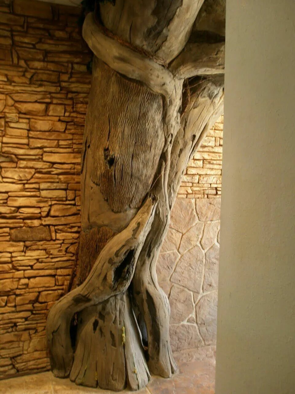 Creating a tree for a residential home. in 2020 Concrete decor, Concrete art, Co
