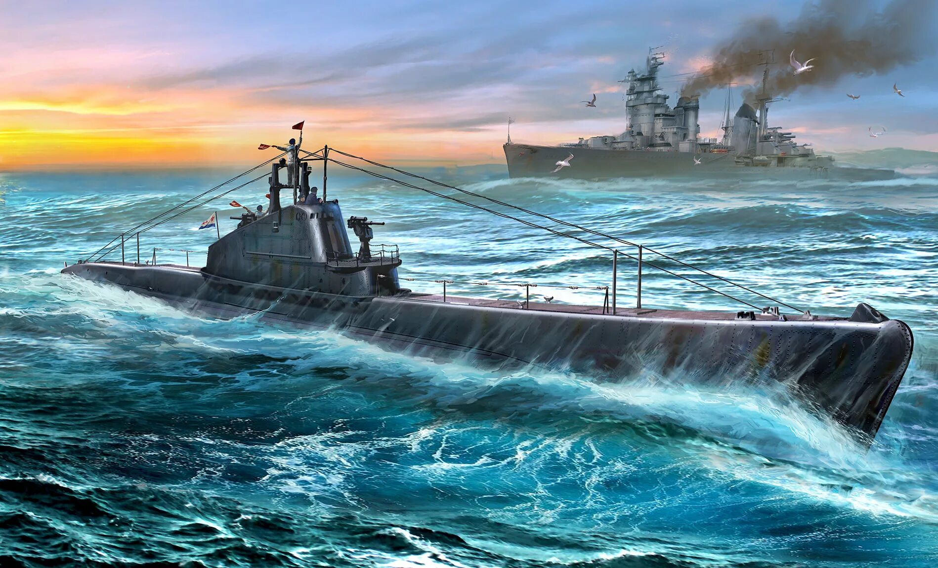 Игры корабли подводная лодка. Подводные лодки СССР Воршипс. Подводная лодка арт. Подводные лодки на картинах художников. Советская подводная лодка.