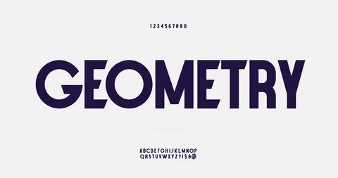 Geometria шрифт