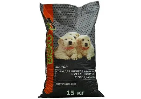 Корм для щенков крупных пород 15 кг