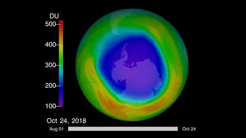 The hole in the ozone layer