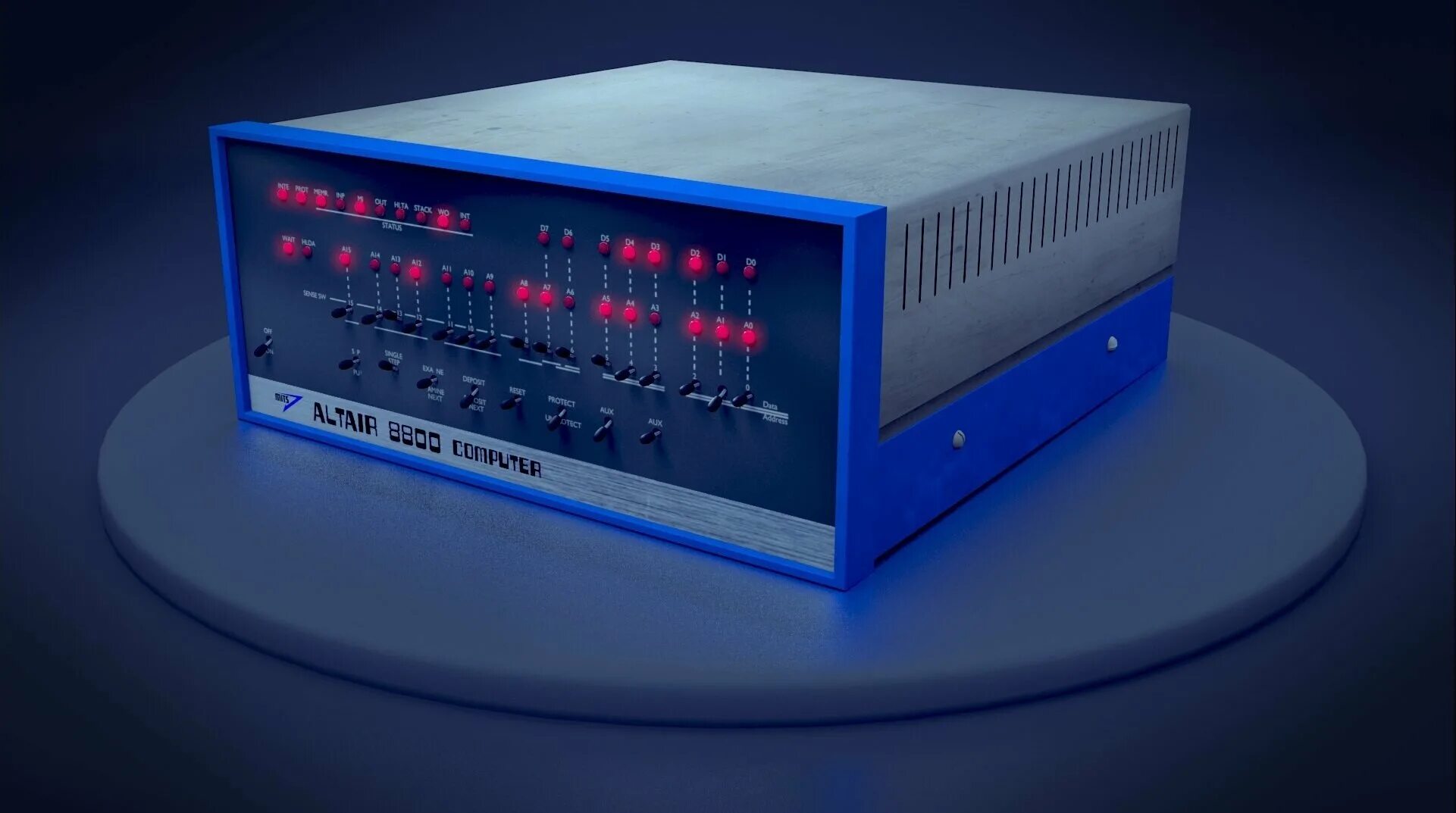 Первый микро. Altair 8800 компьютер. Mits Altair 8800. Микрокомпьютеру «Альтаир 8800». Альтаир 8800 первый ПК.