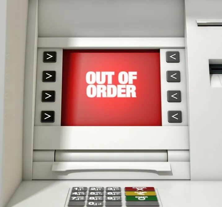 Order signs. Экран банкомата. Экран ATM. ATM out of service. Out of order sign.