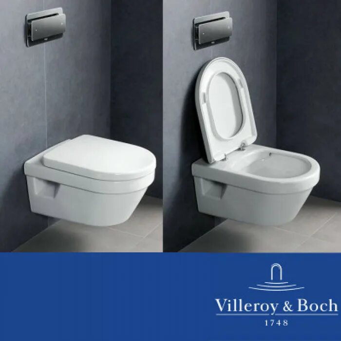 Безободковые унитазы какие лучше. Подвесной унитаз Villeroy&Boch Omnia Architectura 5684h101 с сиденьем. Унитаз Виллерой бох 5684 h 101. Туалет Villeroy Boch. Villeroy Boch 1748 унитаз.