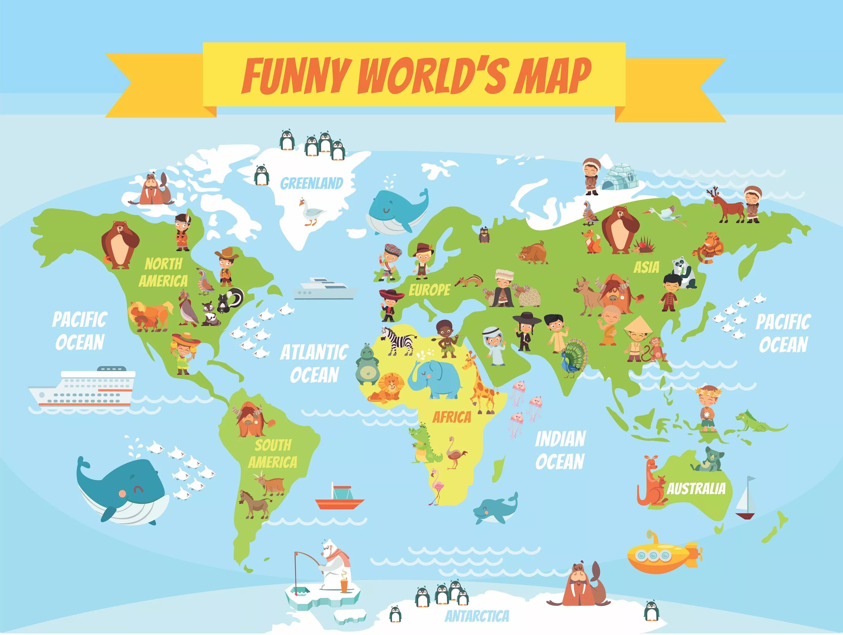 The world is funny. Карта Сира.