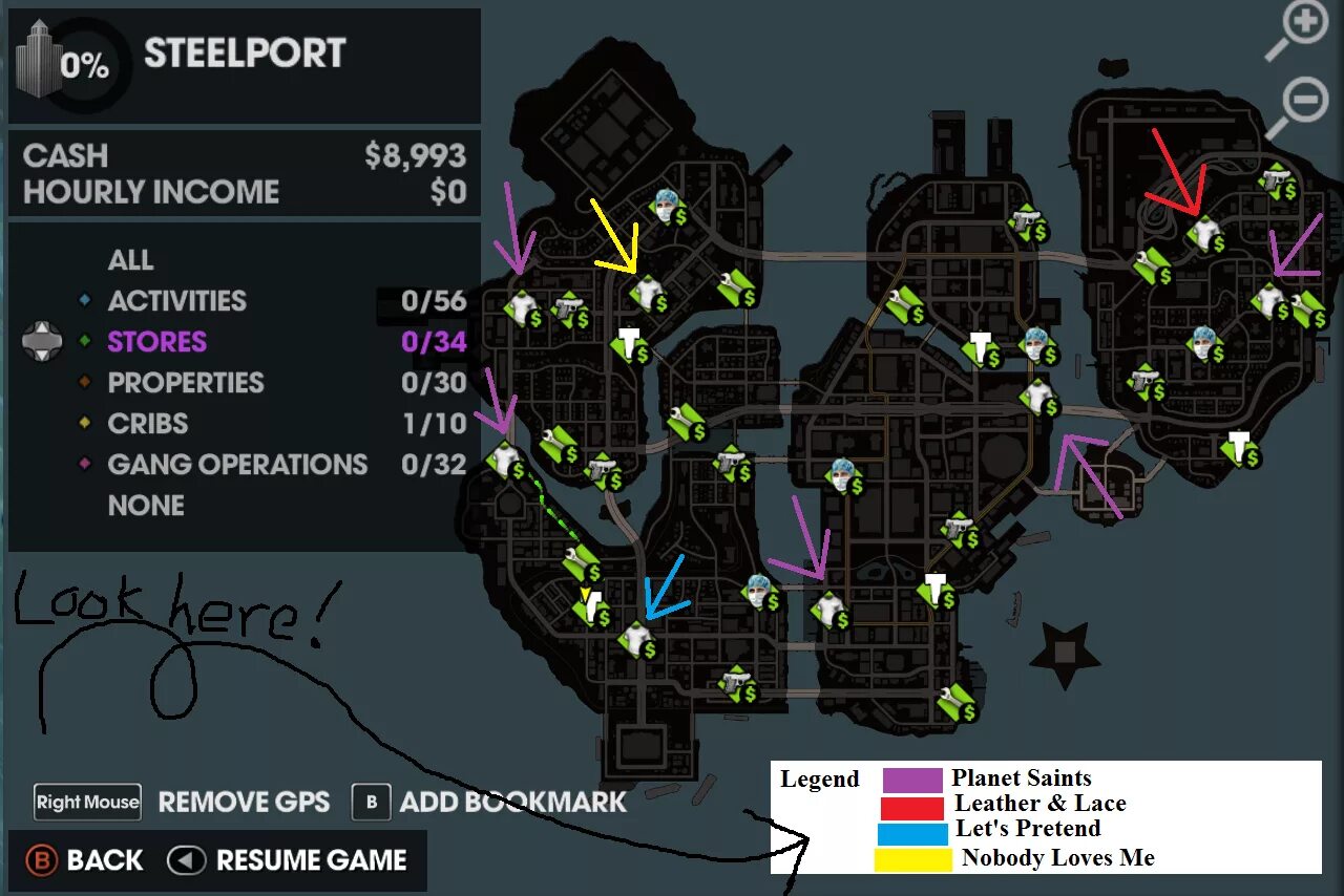Карта ров. Saints Row 3 магазины одежды карта. Saints Row 4 магазины одежды. Saints Row the third карта магазинов. Saints Row the third магазины одежды.