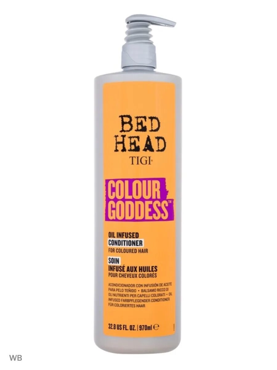 Tigi кондиционер для волос 970мл. Colour Goddess кондиционер для окрашенных волос 970 мл. Tigi Bed head Colour Goddess кондиционер для окрашенных волос 970 мл. Шампунь Bed head Colour Goddess Oil Infused Tigi 400 мл. Tigi кондиционер для волос