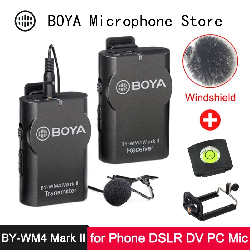 Микрофон boya by wm4 pro. Микрофон boya wm-4. микрофон беспроводной boya by wm4. by-wm4 pro. радиопетличка boya by-wm4.