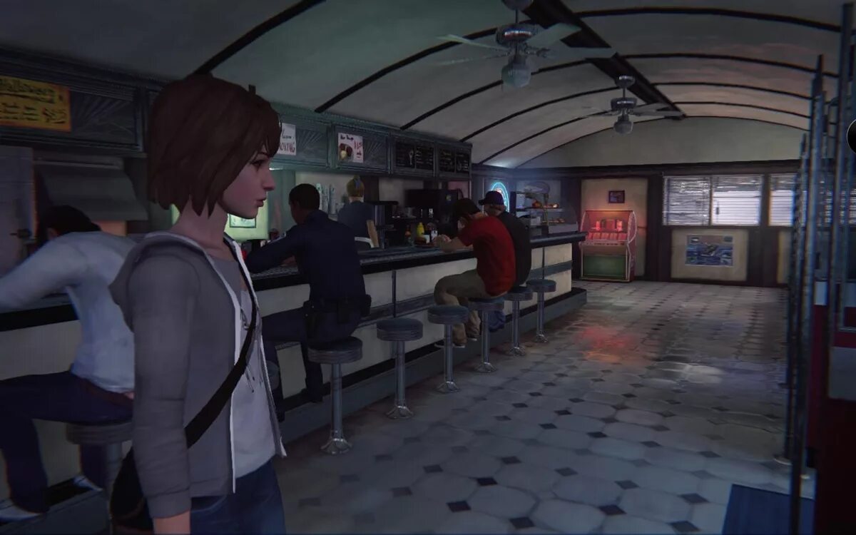 Start strange. Закусочная два кита Life is Strange. Life is Strange кафе 2 кита. Life is Strange 1 компьютер. Life is Strange Episode 1 2015.