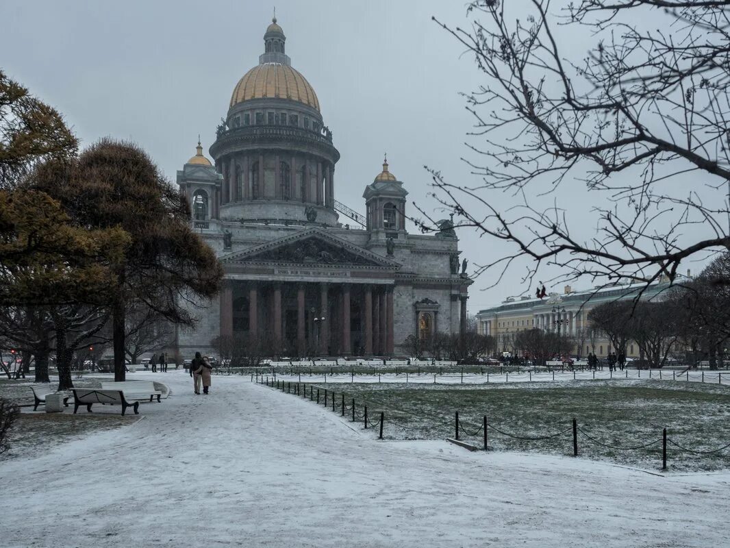 Исаакиевский собор в санкт петербурге зимой - Фото
