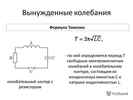 Формула периода электромагнитных колебаний в контуре