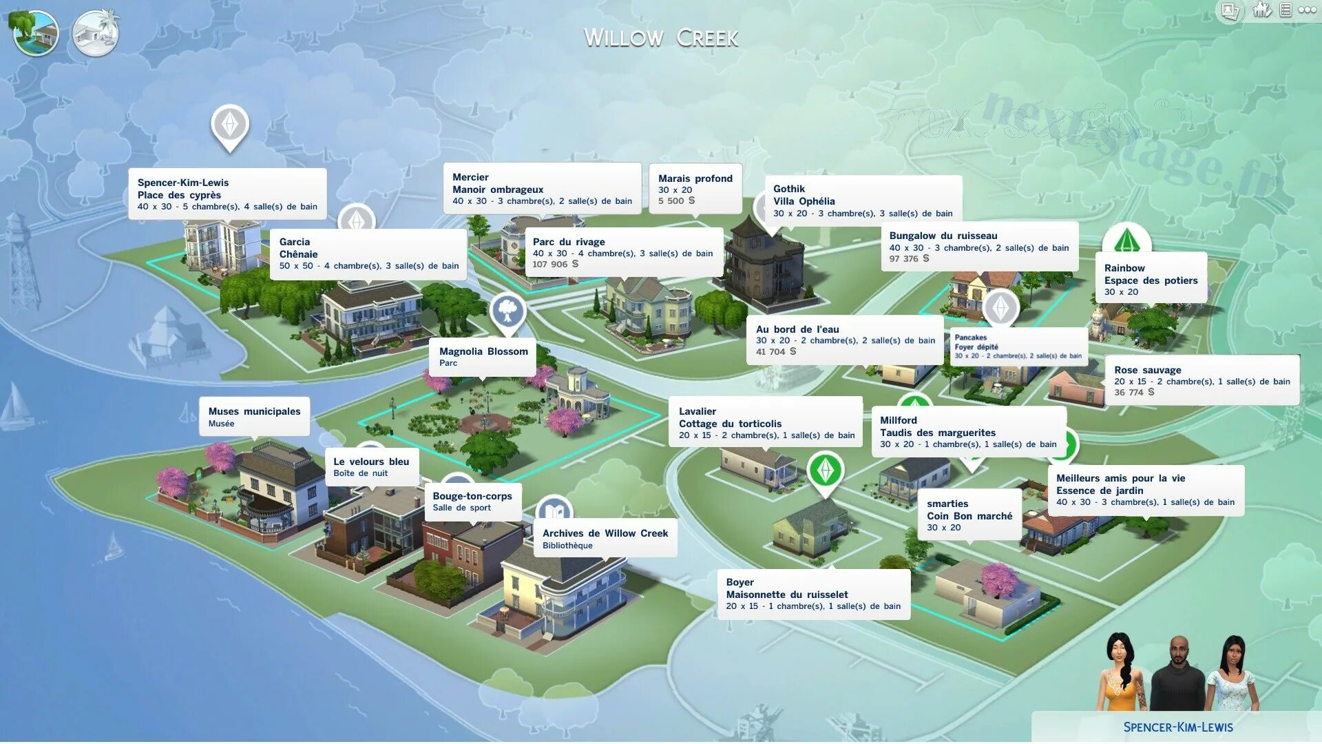 Симс 4 как продвинуть общественную цель. Симс 4 виллоу крик участки. willow creek sims 4 map. симс 4 карта города виллоу крик. названия участков в симс 4.