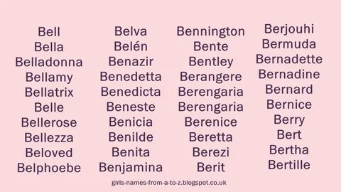 girls names that start with a.