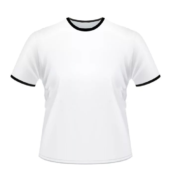 Белая футболка. Футболка с белой окантовкой. Белая футболка с черной окантовкой. Черная футболка с белым кантом.