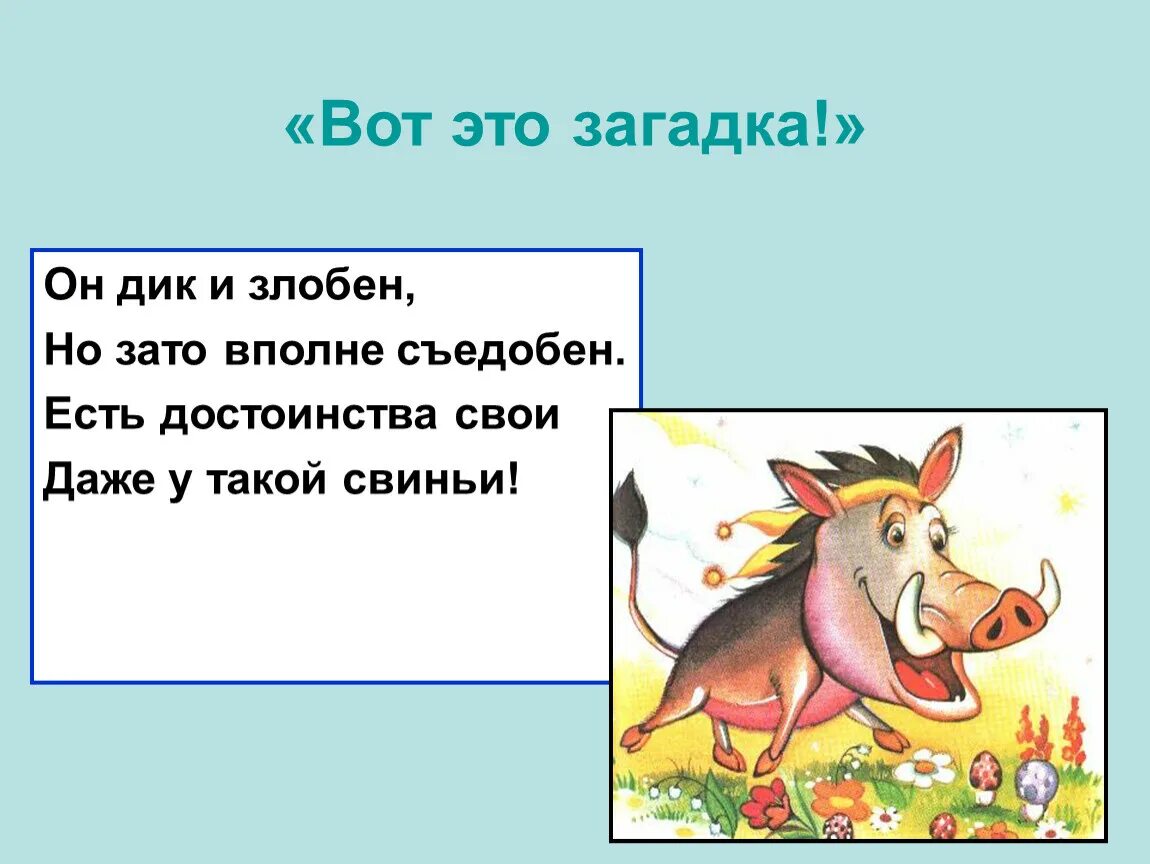 Загадка про кабана. Заходер загадки. Загадка про кабана для детей. Пословица про кабана.