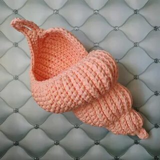 Ракушка из пряжи