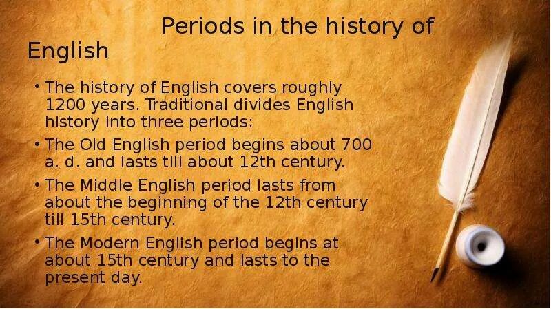 История слов английского языка. Periods in the History of English. History of English language. "The History of Pendennis" на русском. Periods of English language.