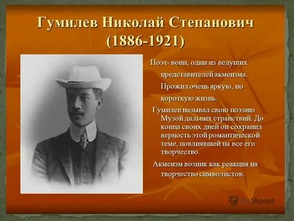 Гумилев среди бесчисленных светил