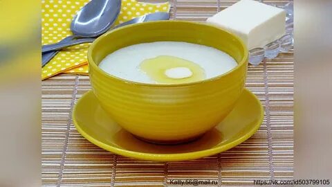 Манная каша средней густоты