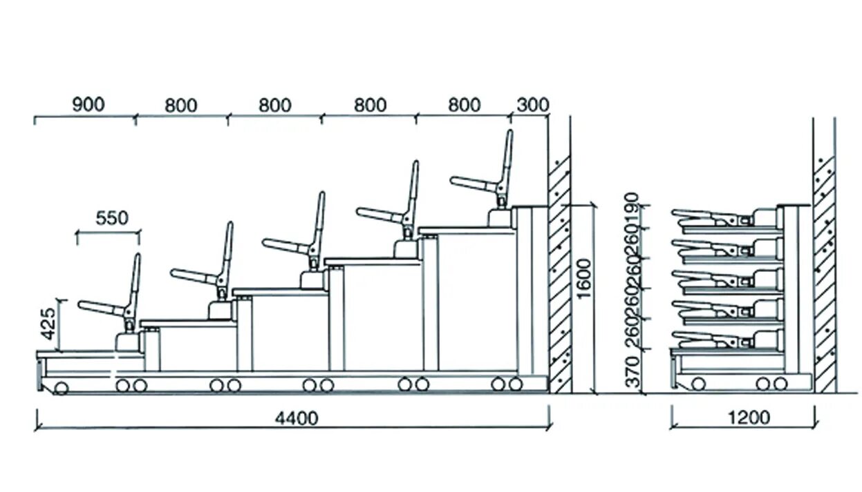 Телескопическая трибуна чертеж. Трибуны для зрителей сборно-разборные чертежи. Телескопические трибуны габариты. Трибуны бетонные чертеж. Высота актового зала