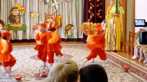 Танец белочек в детском саду видео