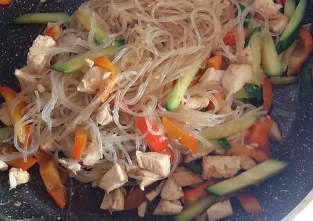 Как делать фунчозу с овощами