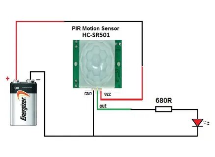 Схема датчика движения hc sr501