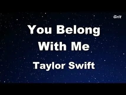 Песня you belong to me