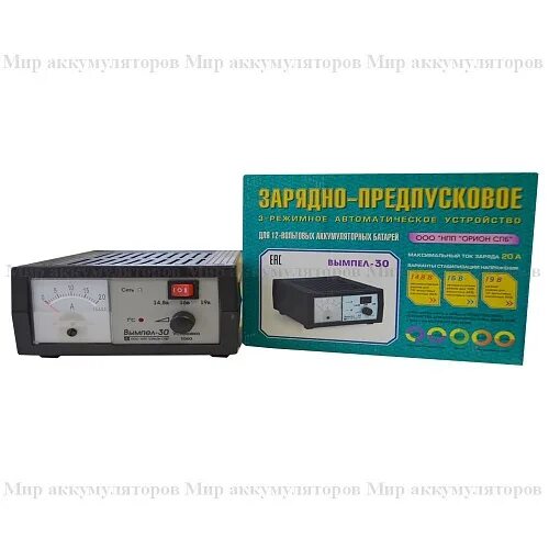 Как заряжать аккумулятор вымпелом 30