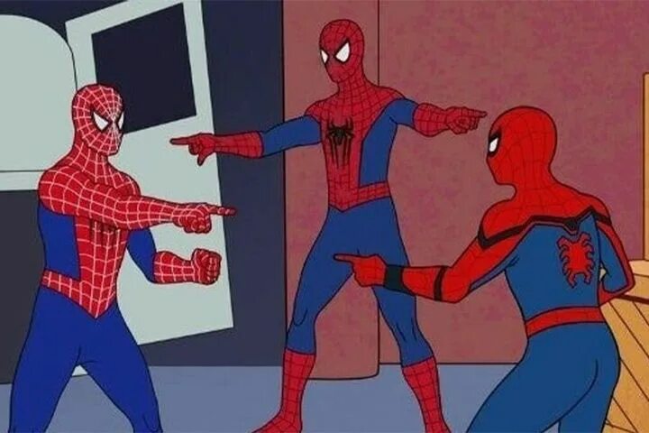 Tom Holland, Andrew Garfield, and Tobey Maguire recreate classic Spider-Man poin
