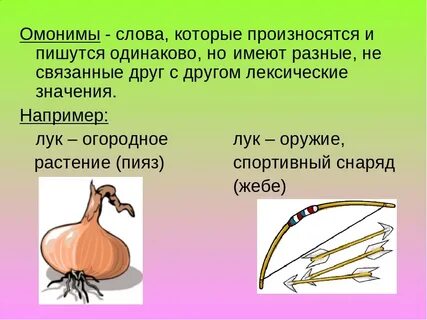Как правильно пишется лук