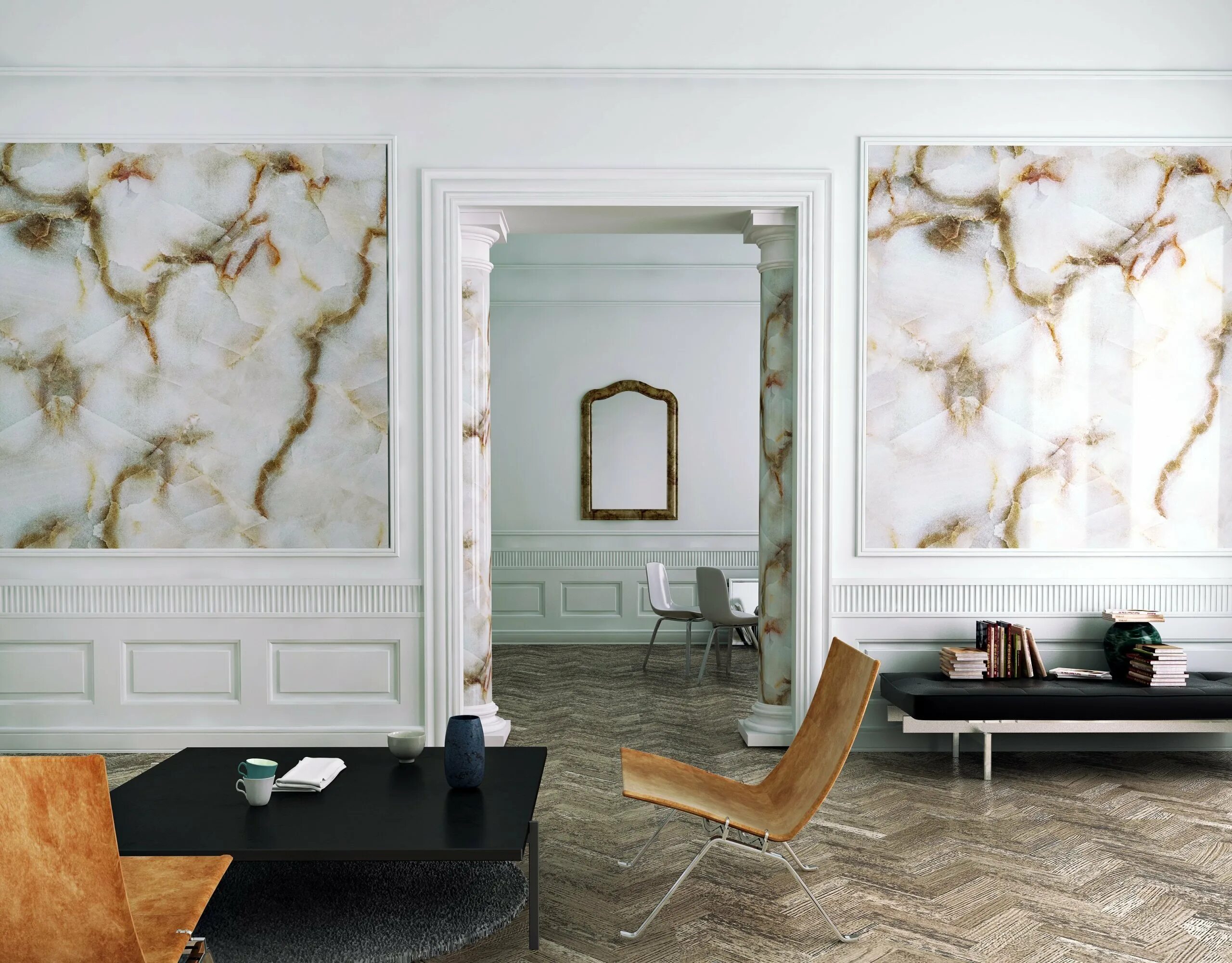 Bring a touch of luxury to your #business. Creating a feature wall is a way to a