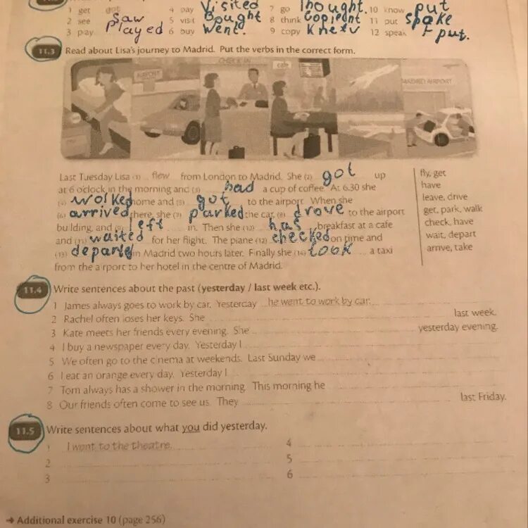 She to work by car. Напишите предложения о действиях в прошлом yesterday/last week и т.д James always 12.4. Задание read about Lisa s Journey to Madrid. What can they do write sentences. Read about Lisa's Journey to Madrid put the verbs in the correct form с переводом.