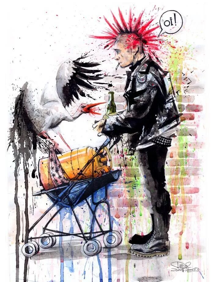 Поздравление панка. Лора зомби картины Анархия. Панк живопись. Живопись в стиле Панков