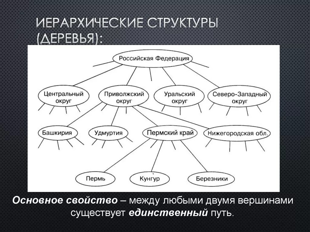 Структура в виде графа. Иерархическая структура дерево. граф иерархической структуры - «дерево». описать объекты окружающей среды с помощью иерархической структуры. смешанные иерархические структуры.