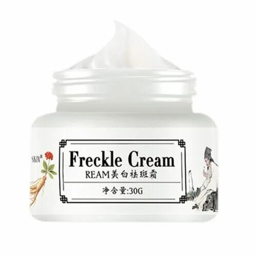 Images anti-freckle cream, 10 g. "крем для лица от пигментных пятен baizton whitening anti-freckle cream. Whitening freckle cream. Freckle cream. Whitening and freckle removal beautifying four pieceset.