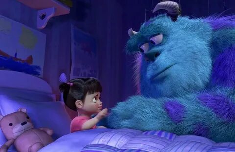 Кадр из мультфильма "Корпорация монстров." мультики девочка fo...