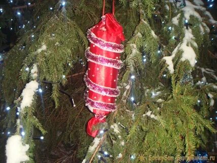 Новогодние игрушки на уличную елку своими руками